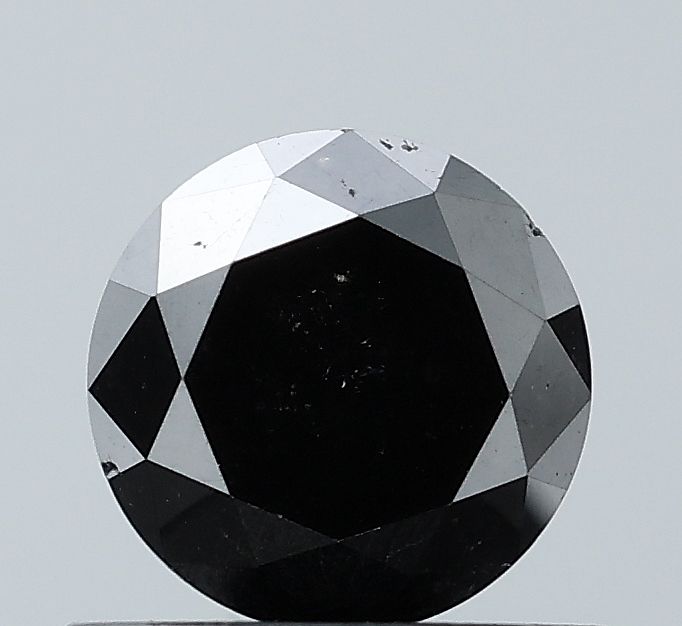 0.76 Carat Round Diamond Black VS2