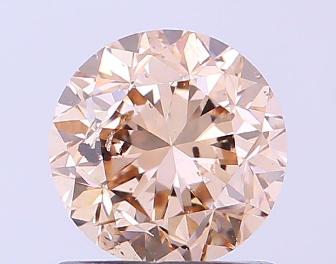 1 Carat Round Diamond Light Brown SI2