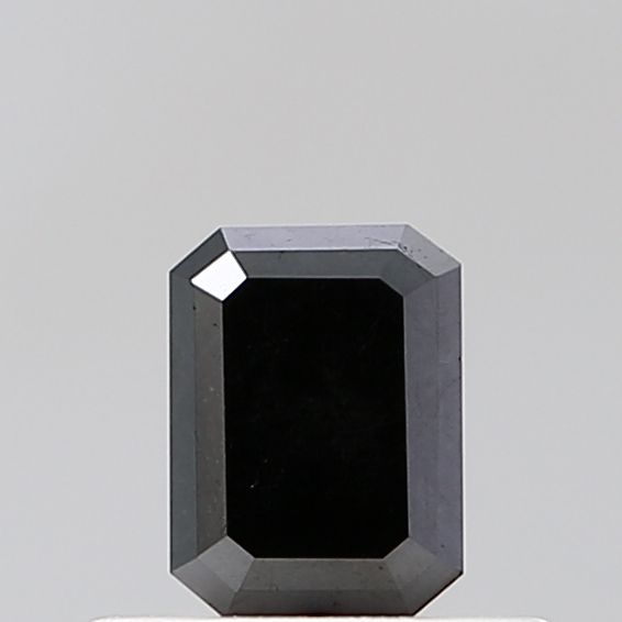 0.4 Carat Emerald Diamond Black VVS2