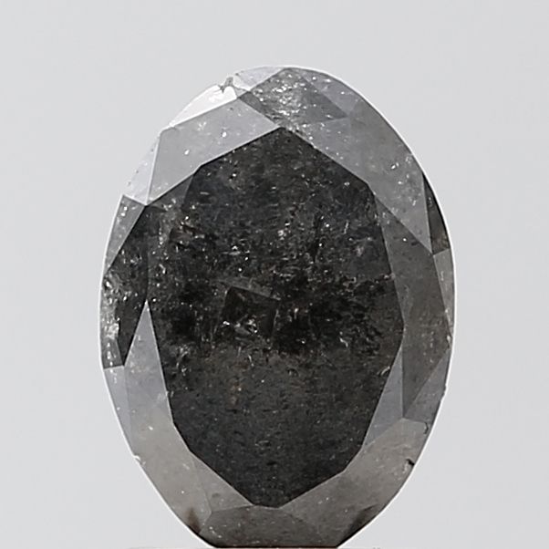 1.2 Carat Oval Diamond Salt and Pepper VVS2