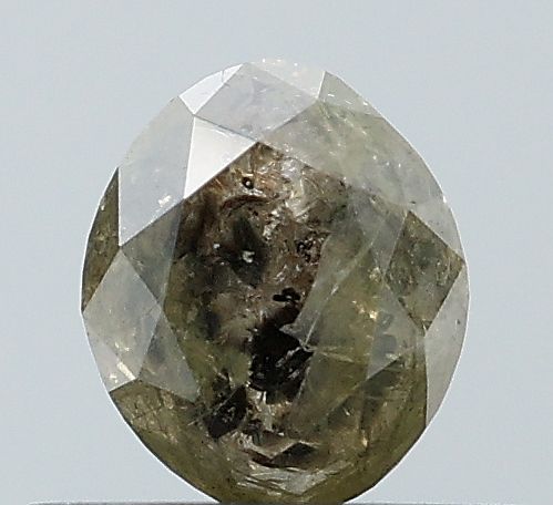 0.49 Carat Oval Diamond Salt and Pepper VVS2