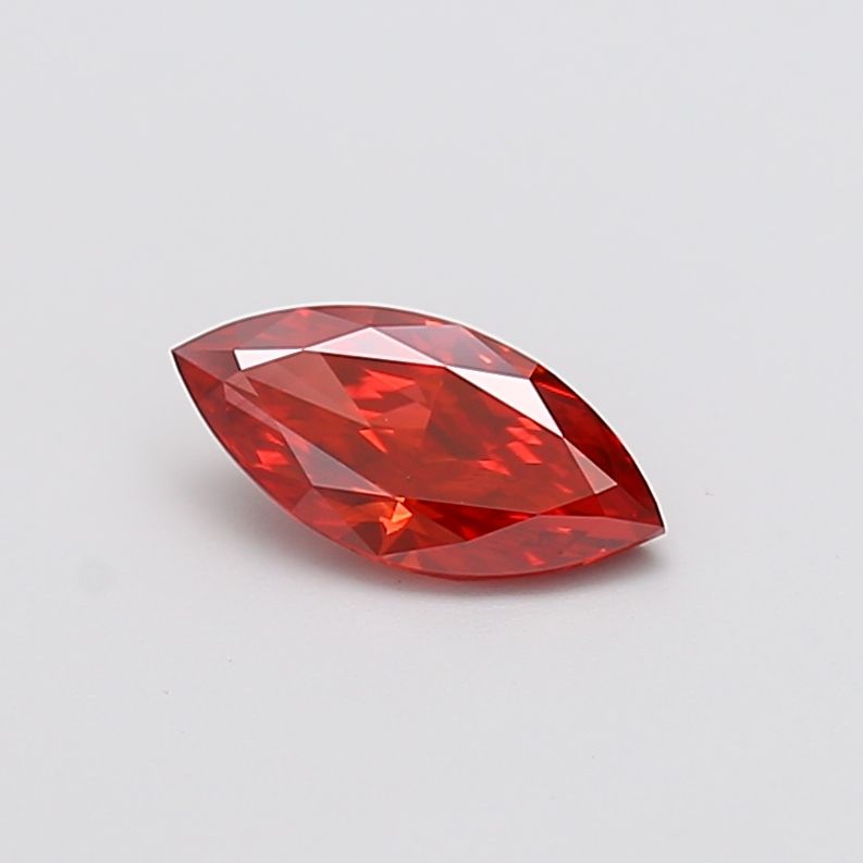 1 carat fancy vivid  red VS2 EX Cut IGI marquise diamond