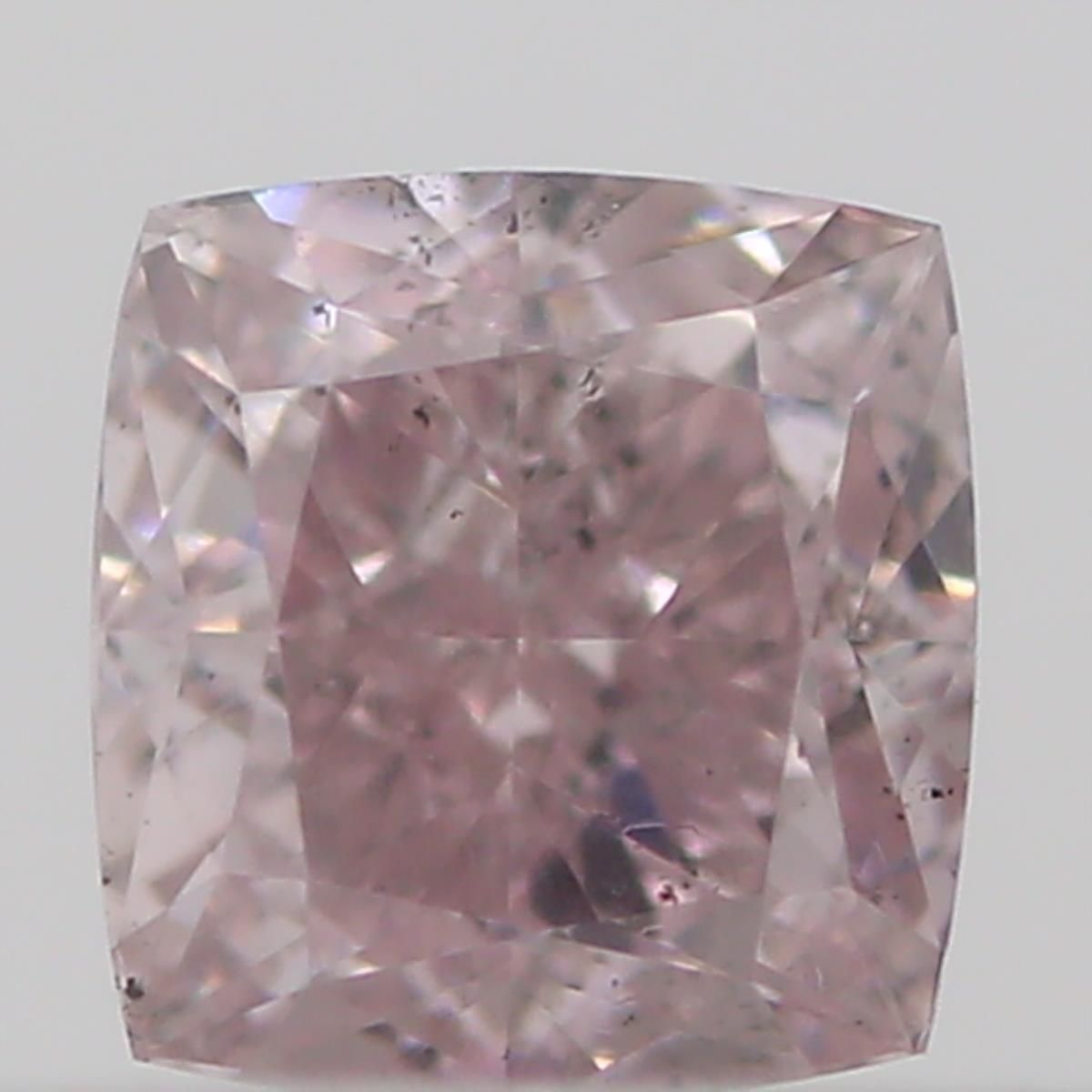 0.21 Carat Cushion brilliant Diamond Fancy Purplish Pink SI1