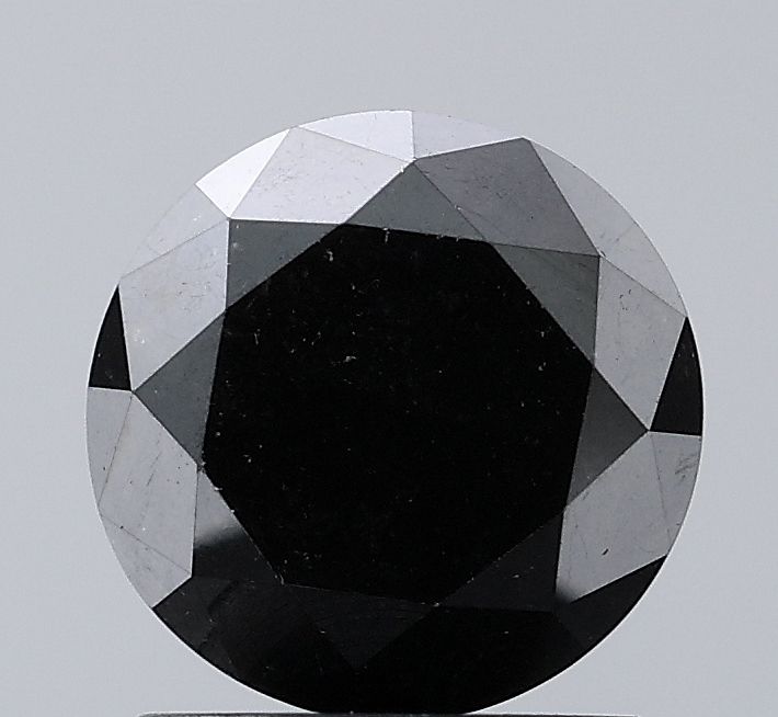 1.87 Carat Round Diamond Black VVS2