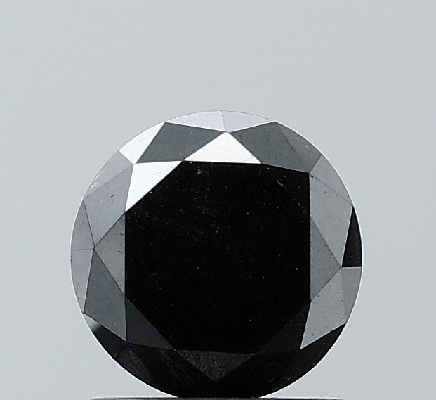 1.37 Carat Round Diamond Black VVS2