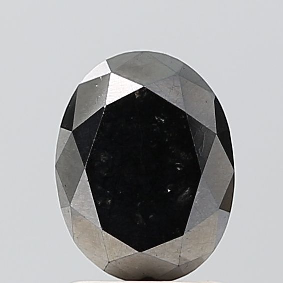 2.16 Carat Oval Diamond Fancy Black VVS2