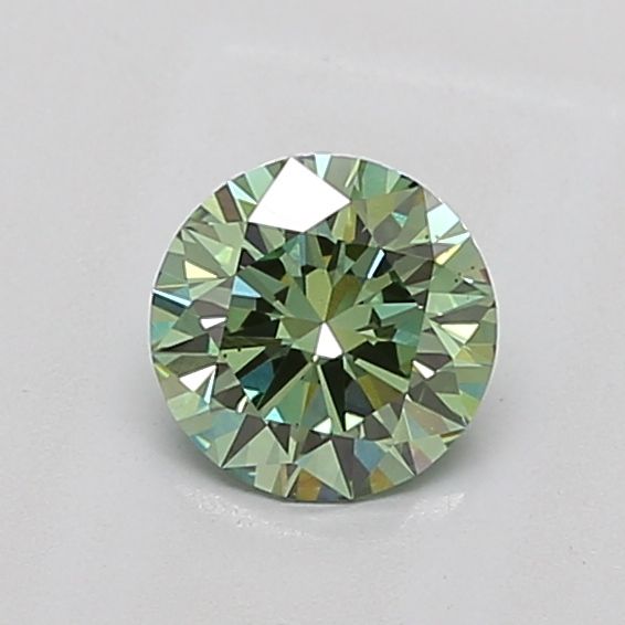 1.03 carat fancy vivid green VS2 EX Cut IGI round diamond