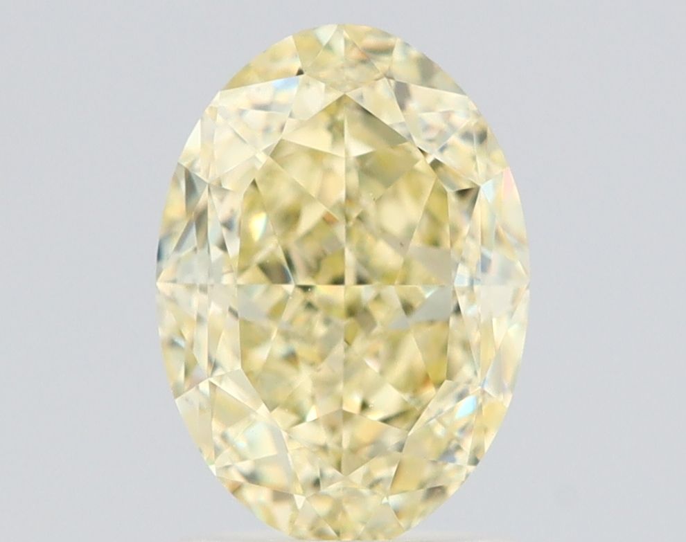 2.16 Carat Oval Diamond Fancy Light Yellow VS1