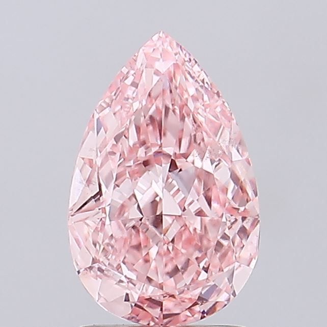PEAR 2.02ct Fancy Vivid Pink VS2 – EX EX STG