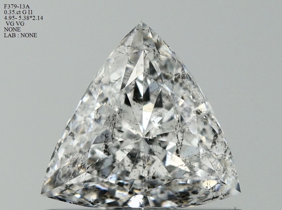 0.36ct Trilliant F I1