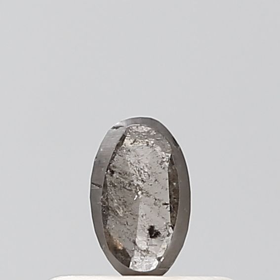 0.16 Carat Oval Diamond Salt and Pepper VVS2