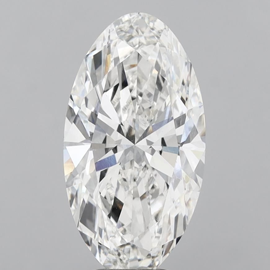 6.10 ct. oval Lab Grown Diamond front image