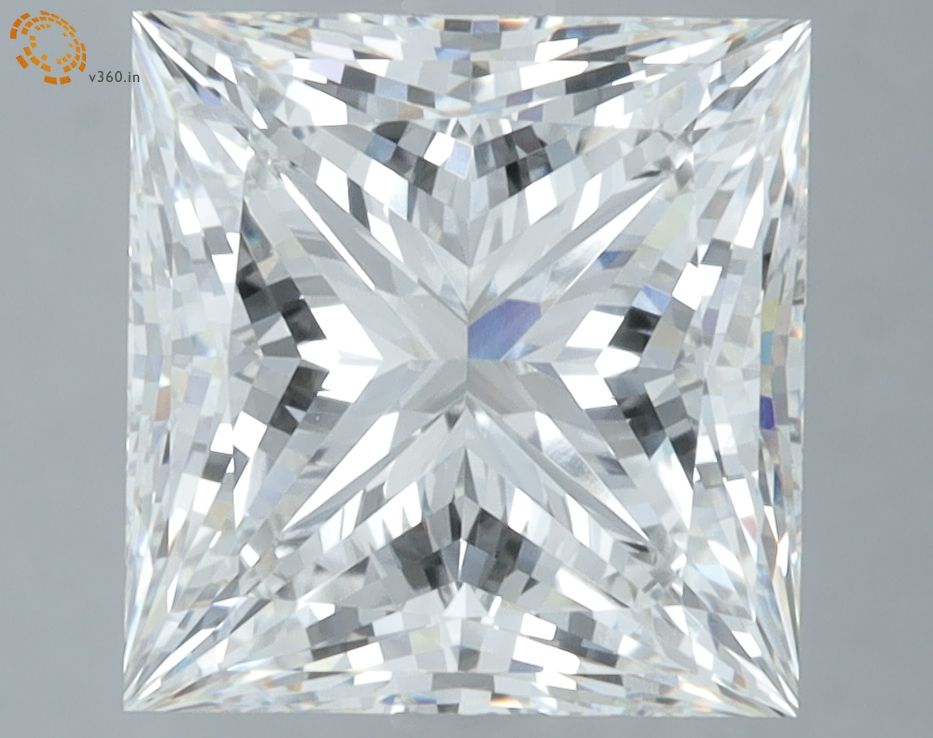 5.30 ct. princess Lab Grown Diamond front image