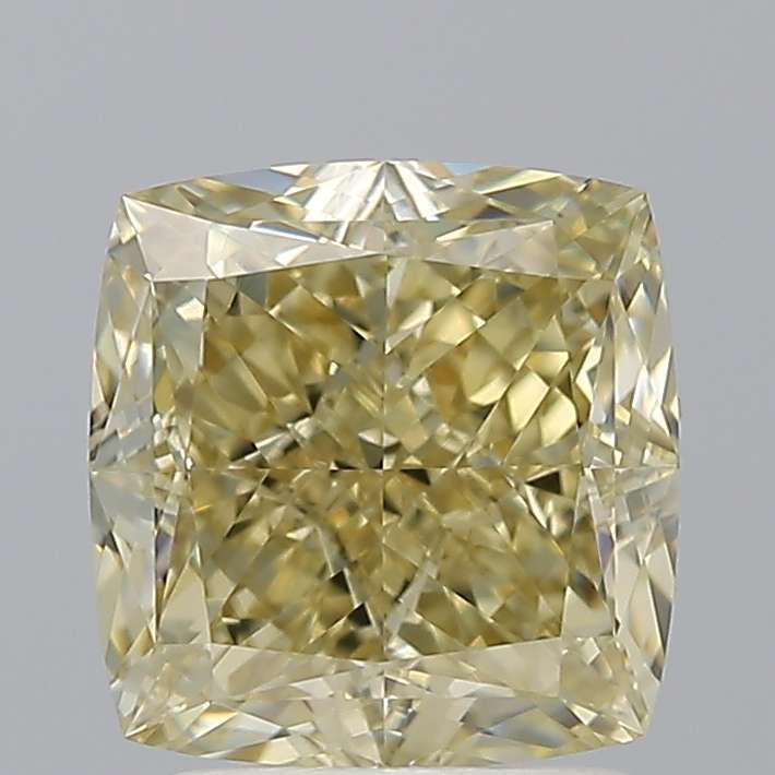2.21 Carat Cushion modified Diamond Fancy Brownish Yellow VVS1