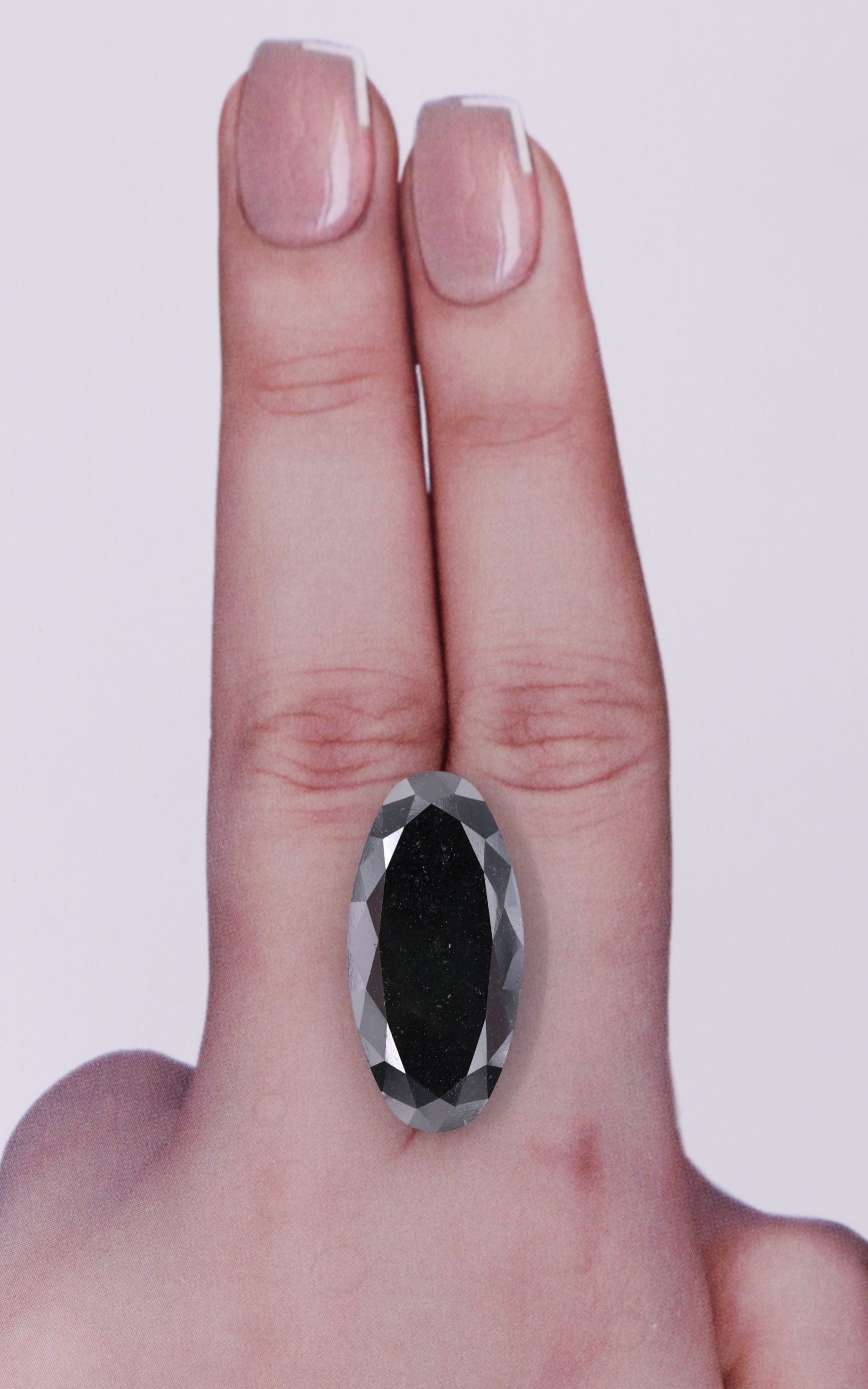 9.51 Carat Oval Diamond Fancy Black VVS2