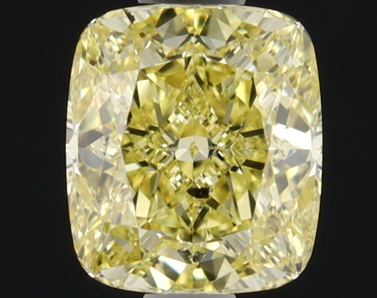 1.01 Carat Cushion brilliant Diamond Fancy Intense Yellow SI2