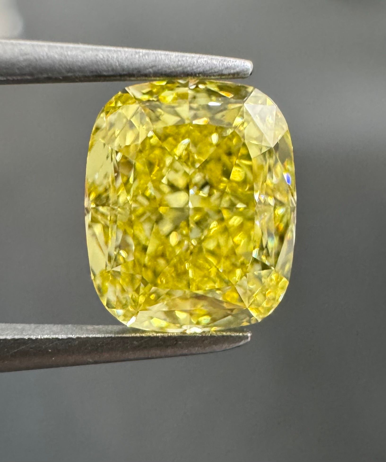 2.3 Carat Cushion modified Diamond Fancy Intense Yellow VVS2