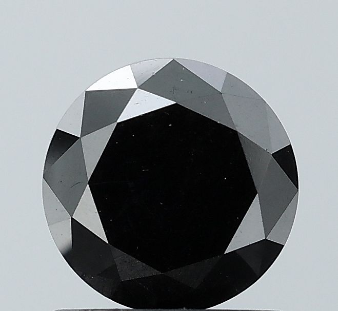 1.31 Carat Round Diamond Black VVS2