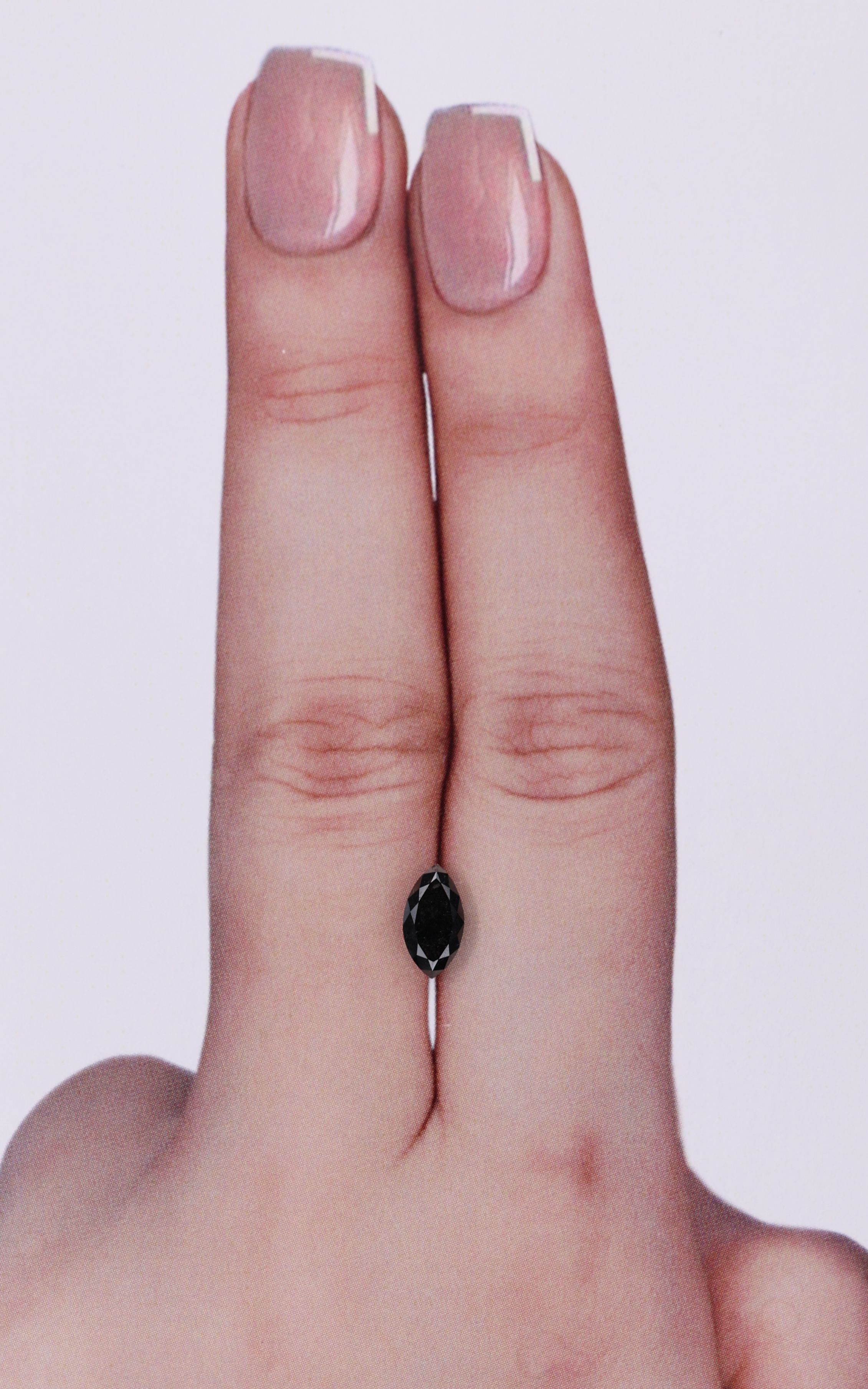 0.66 Carat Marquise Diamond Fancy Black VVS2