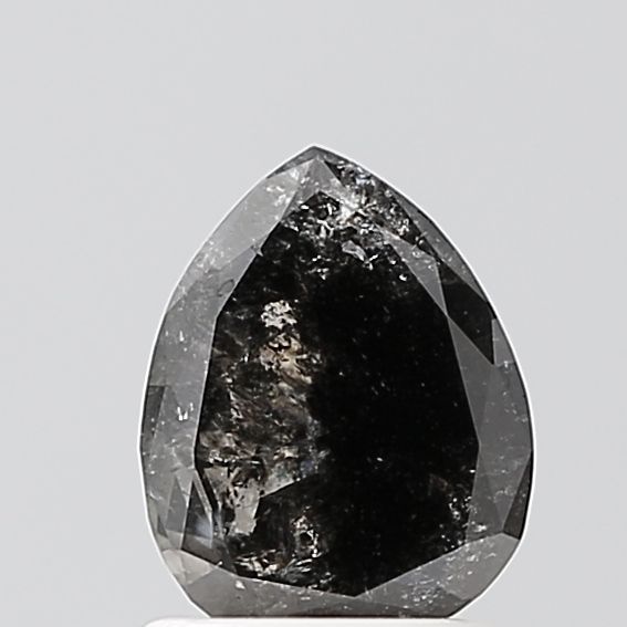 0.97 Carat Pear Diamond Salt and Pepper VS1
