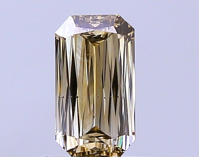 1 Carat Emerald Diamond Light Brown SI1