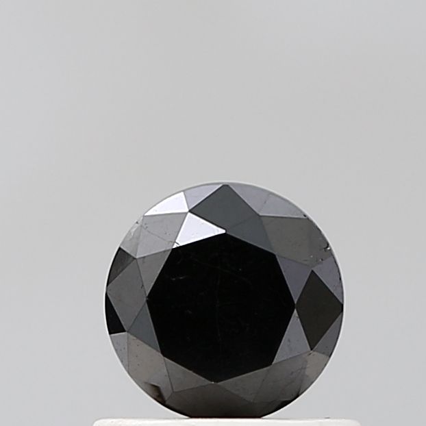 0.83 Carat Round Diamond Black VVS2