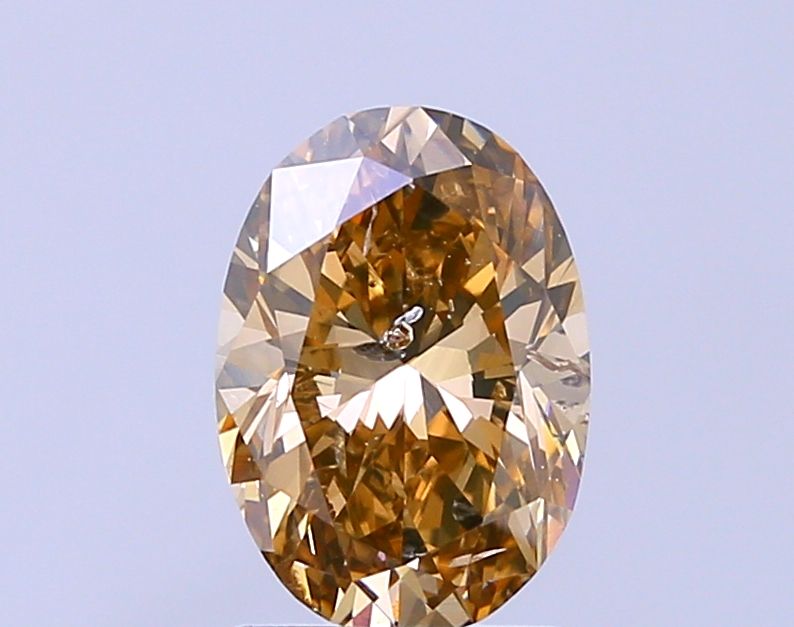 2 Carat Oval Diamond Light Brown I1