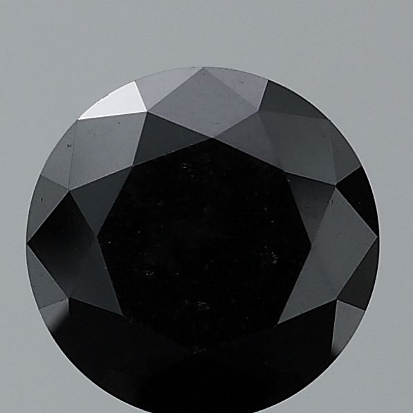 0.37 Carat Round Diamond Black VVS2