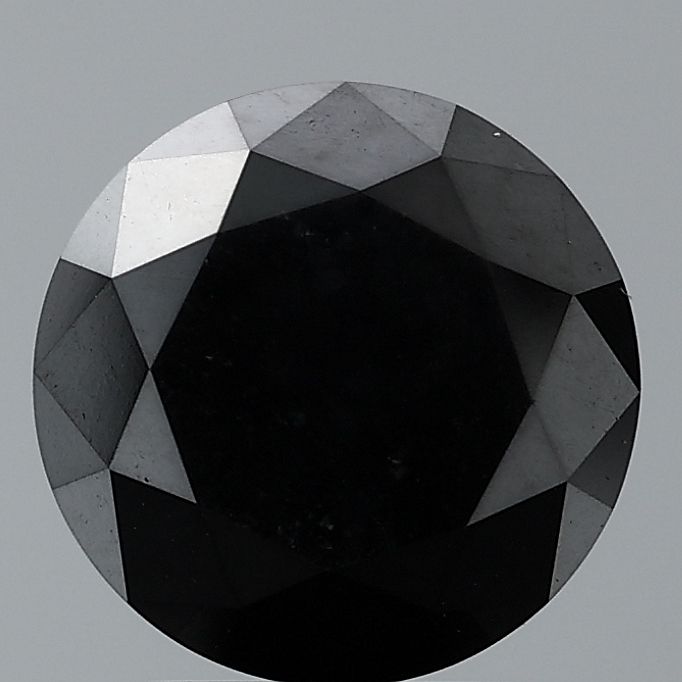 0.84 Carat Round Diamond Fancy Black VVS2