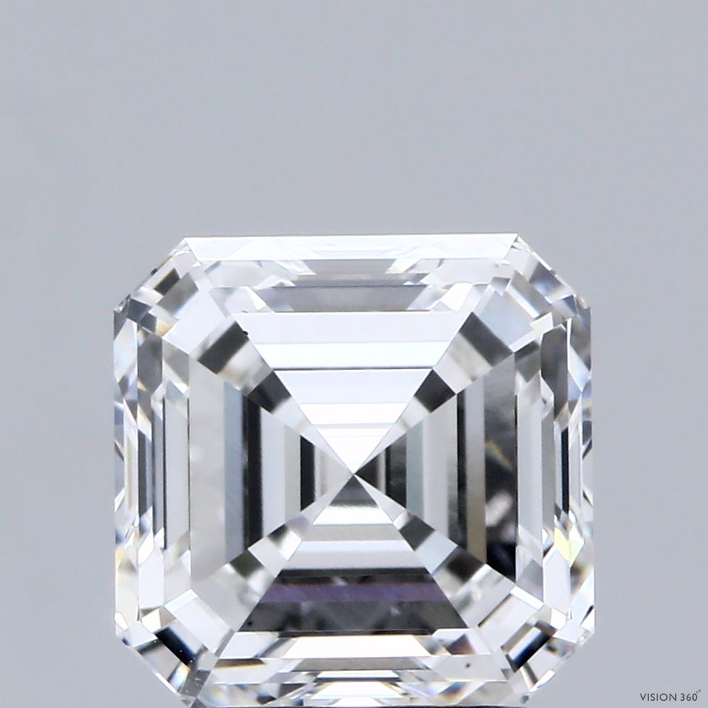 3.08 ct lab-grown Asscher Diamond