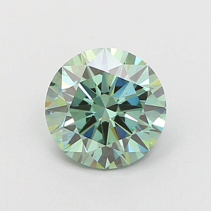 1.07 carat fancy vivid green VS1 ID Cut IGI round diamond