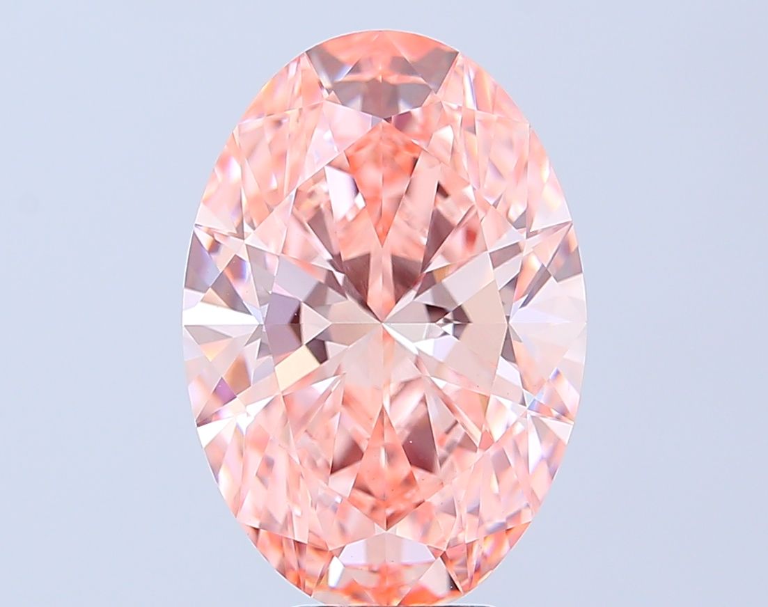 6.09 ct. oval Lab Grown Diamond front image