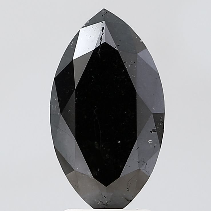 2.83 Carat Marquise Diamond Black VS2