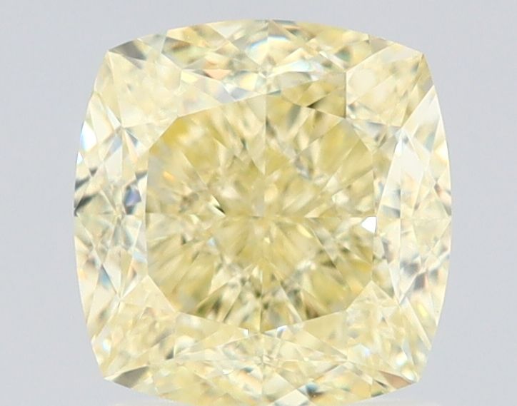 2.02 Carat Cushion brilliant Diamond Fancy Light Yellow VS1