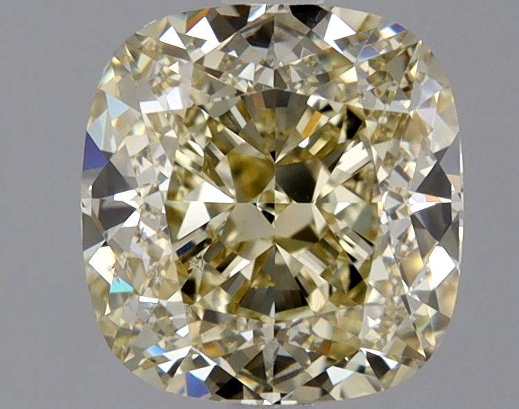 2.52 Carat Cushion brilliant Diamond Fancy Light Brownish Yellow SI1