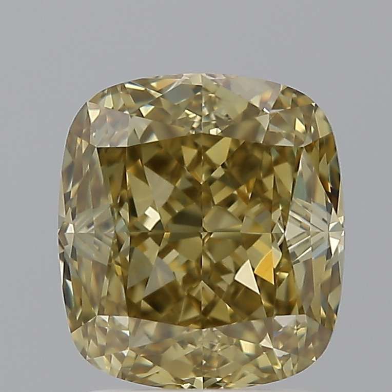 2.03 Carat Cushion modified Diamond Fancy Brown Yellow VS2