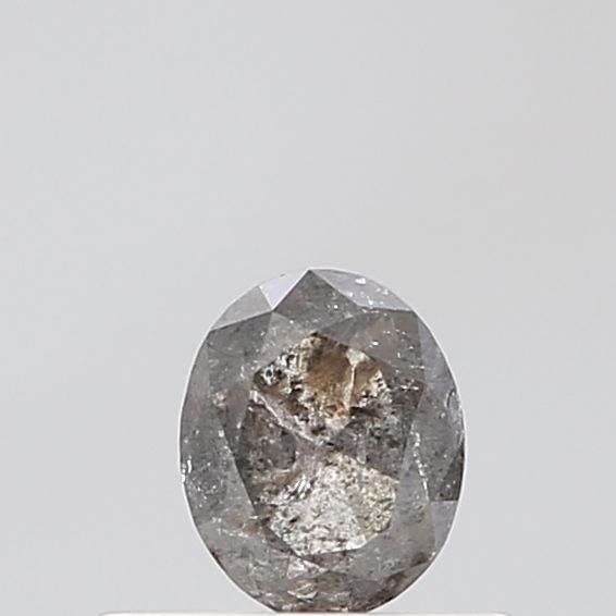 0.49 Carat Oval Diamond Salt and Pepper VVS2