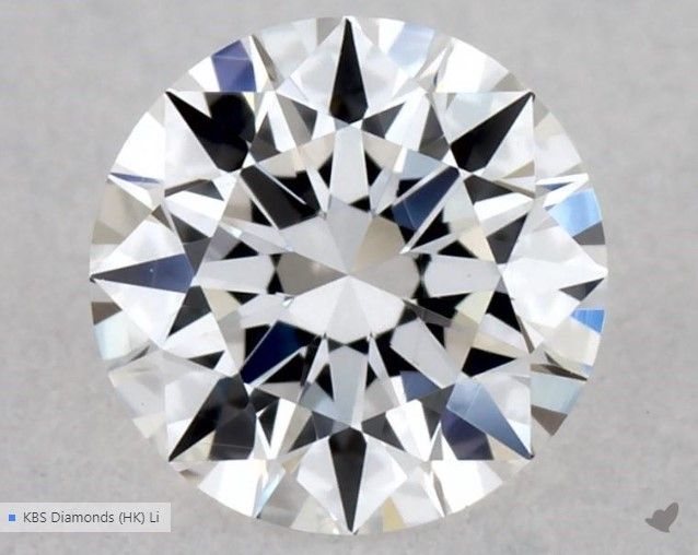 ROUND 0.31ct D VVS1 EX EX EX MED