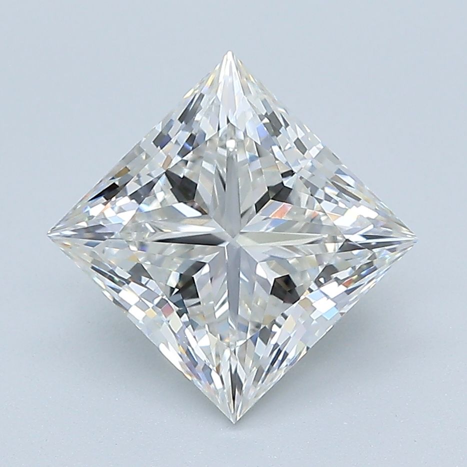 Diament LG princess, 2.7 ct, F, VVS2