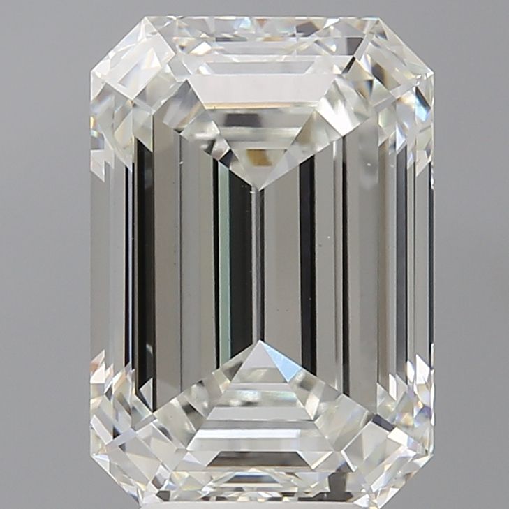 5.92 ct. emerald Lab Grown Diamond front image