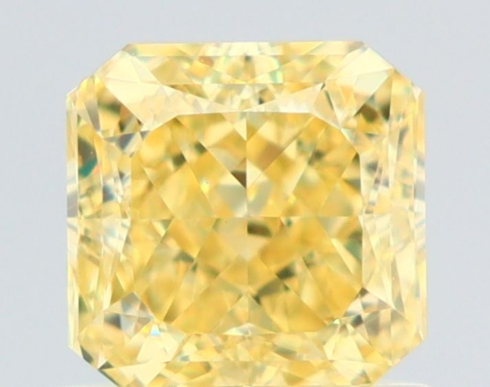 1.01 Carat Square Diamond Fancy Intense Yellow VS1