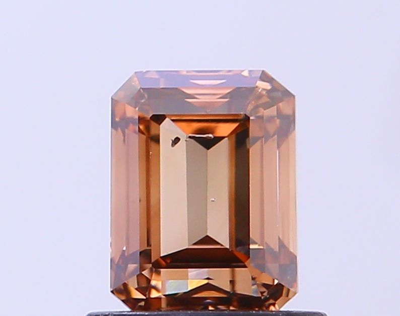 1.02 Carat Emerald Diamond Fancy Brown SI2