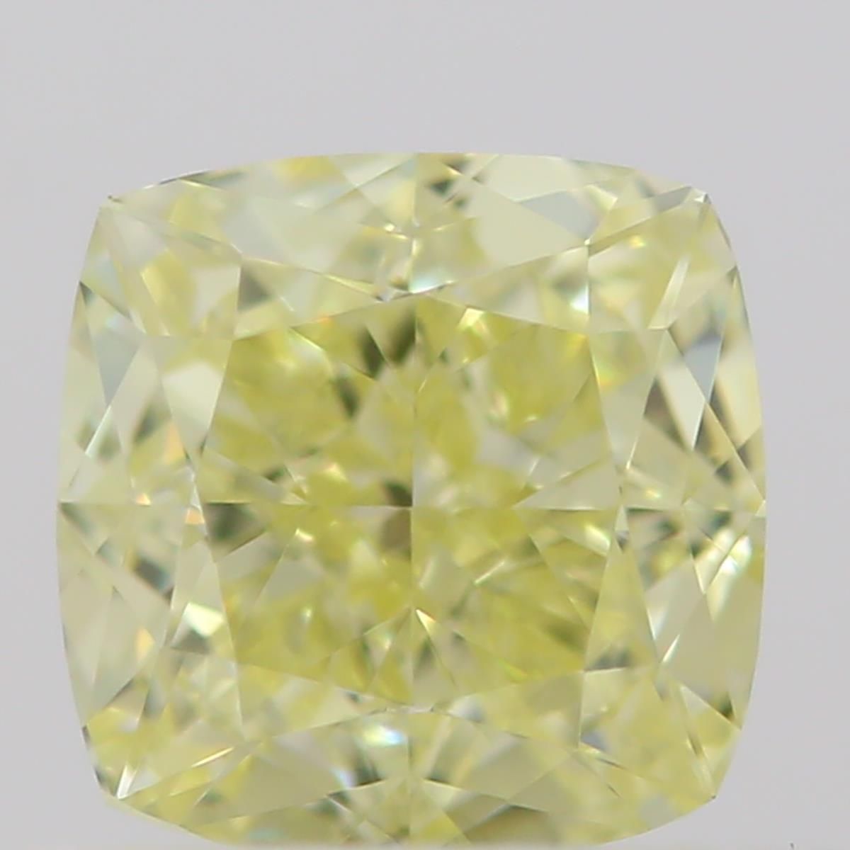 0.5 Carat Cushion brilliant Diamond Fancy  Yellow IF