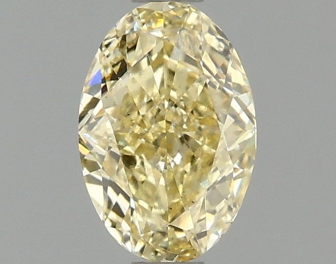 1.08 carat fancy intense yellow VS2 EX Cut IGI oval diamond