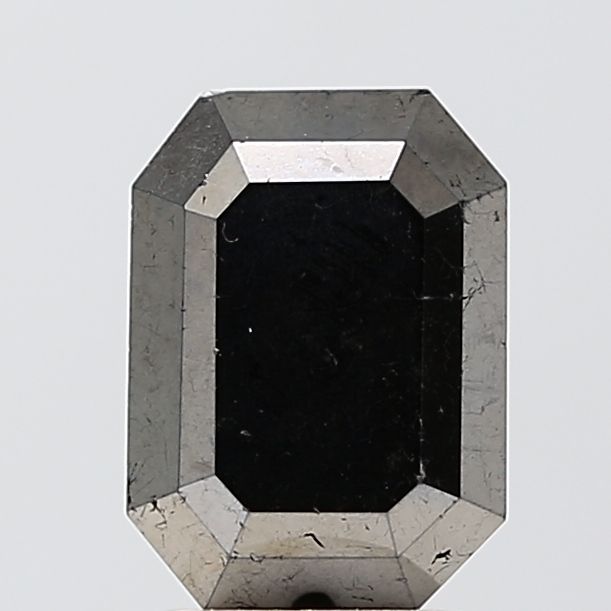 3.27 Carat Emerald Diamond Fancy Black VS2
