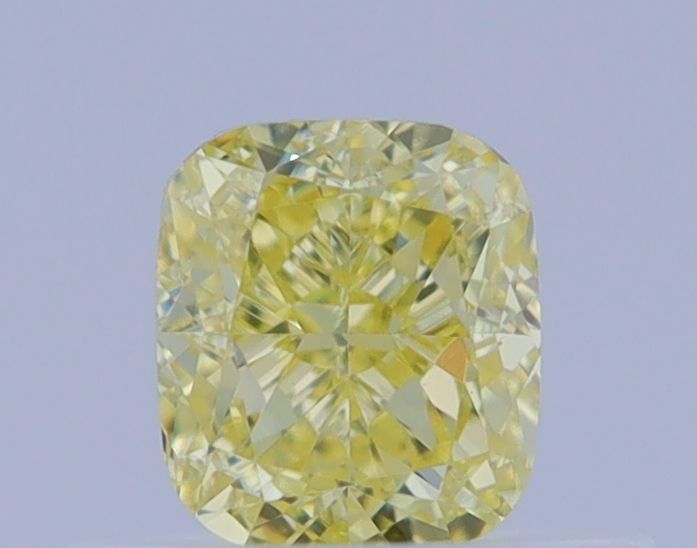 0.48 Carat Cushion brilliant Diamond Fancy Yellow VVS1