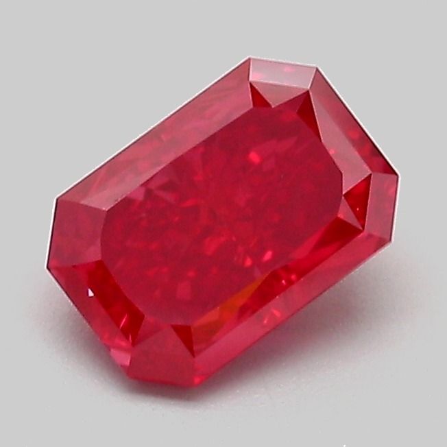 1.02 carat fancy vivid red VS1 EX Cut IGI radiant diamond