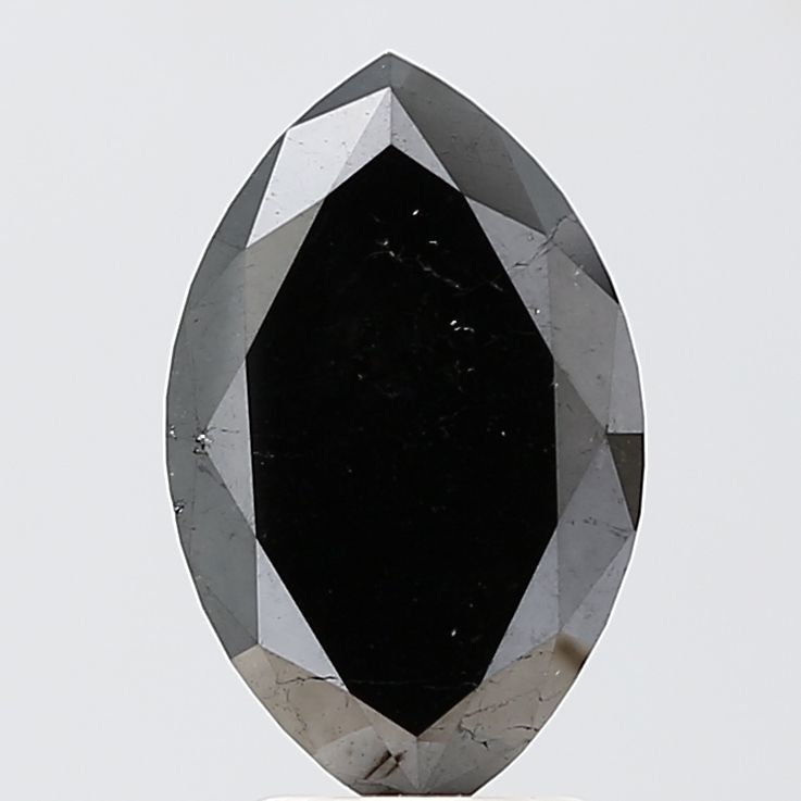 2.52 Carat Marquise Diamond Fancy Black VS1