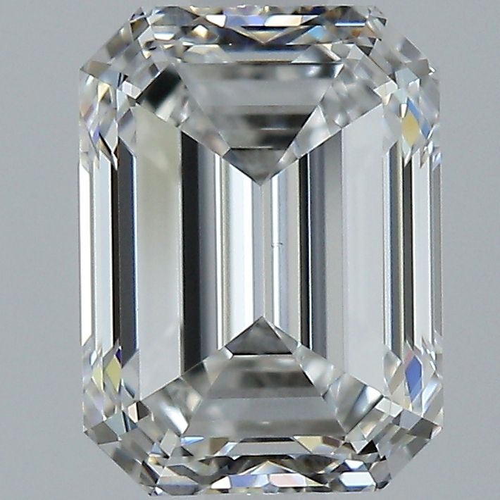 1.72 Carat Emerald Diamond F VS1