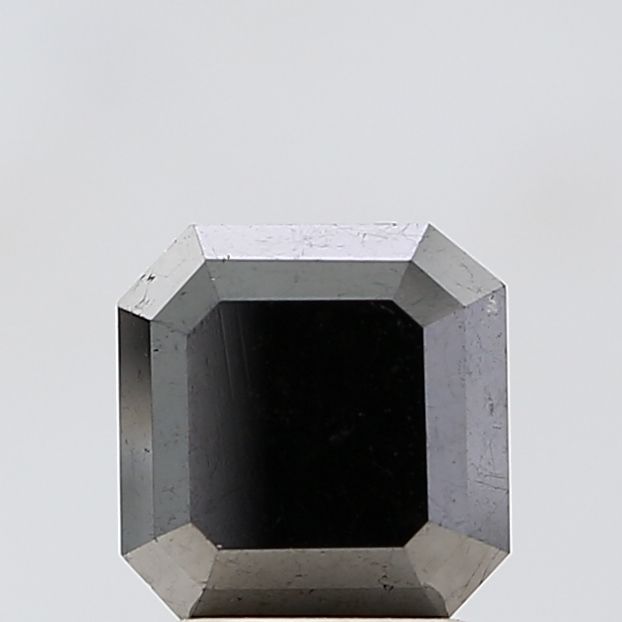 2.41 Carat Emerald Diamond Fancy Black VVS2